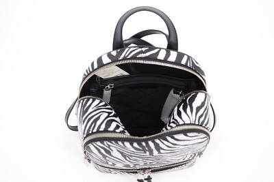 NWT MICHAEL MICHAEL KORS RHEA ZEBRA PRINT BACKPACK | eBay display picture 2