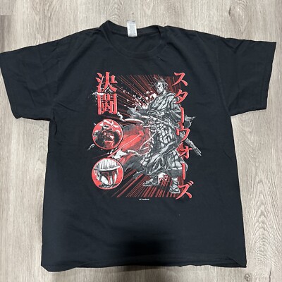 Star Wars Ronin Samurai Men s Large Black Tshirt Vader Boba Fett