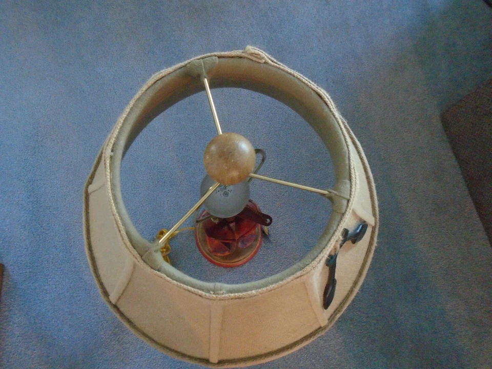 Vintage Verandah Canoe Table Lamp 31" Cabin Lake house Cottage Fishing Decor - Image 4 of 4