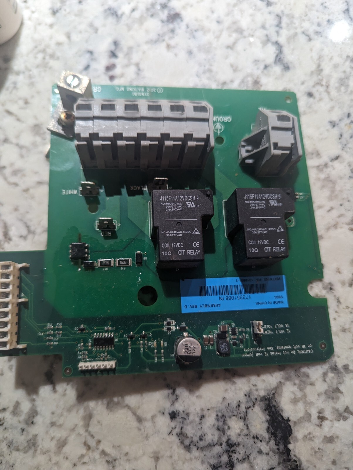 Watkins, Hot Springs Heater Relay Board 77119 | eBay