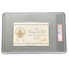1953 President Dwight Eisenhower Inauguration Inaugural Ball Ticket Pass PSA 7