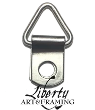 (SMALL) Picture Frame Triangle Strap D-Ring Hangers 100/pk with #6 x 3/8" Screws