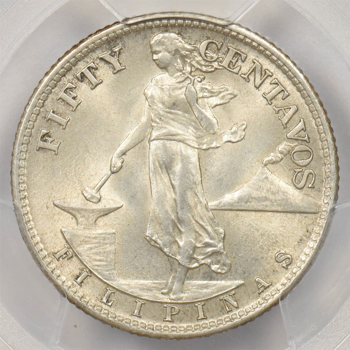 Philippines 1945 S 50 Centavos silver PCGS UNC PI0228