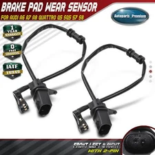 2X Front Disc Brake Pad Wear Sensor for Audi A6 12-18 A7 A8 Quattro Q5 SQ5 S7 S8