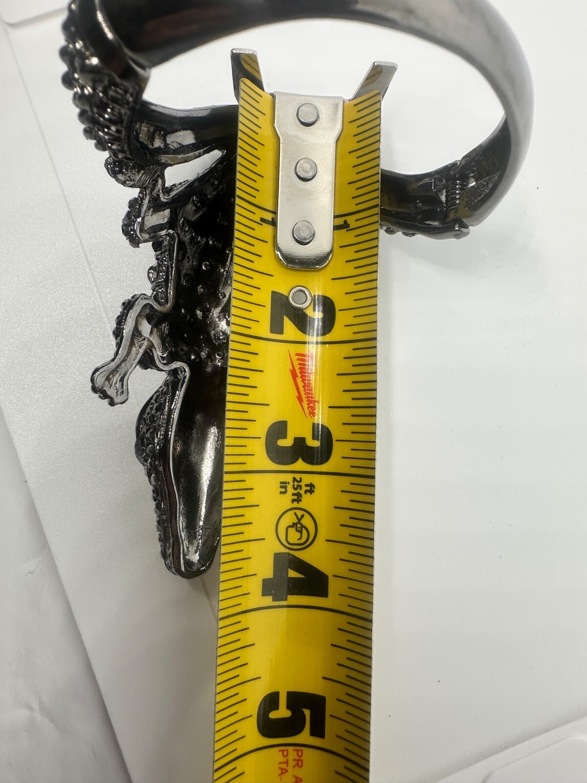 Large Crystal Rhinestone Hinge Bangle Bracelet Wr… - image 16