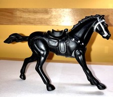 Wild West Burger King 4" Spirit Negro Semental Mustang Caballo Western Juguete de Colección