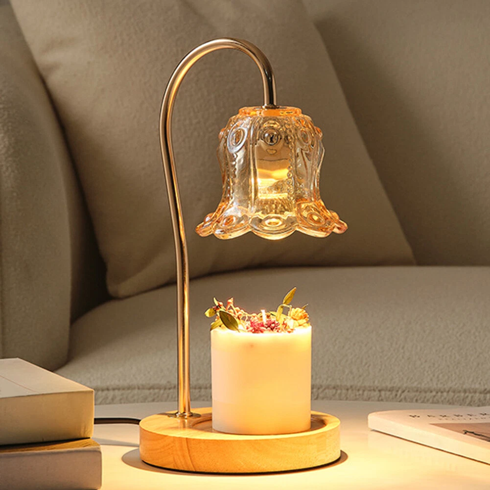 Electric candle lamp with shade deals
