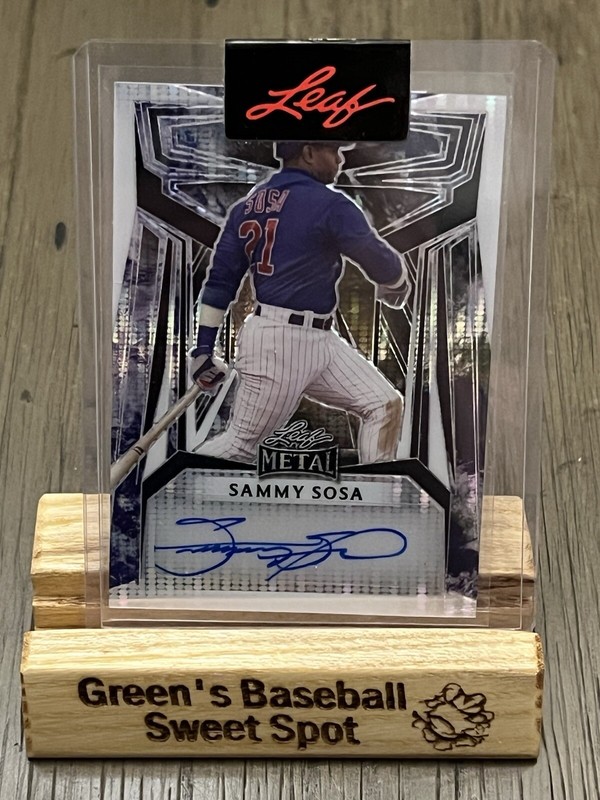 2023 Leaf Metal Baseball Sammy Sosa Pre-Production Proof Auto 1/1 Chicago Cubs