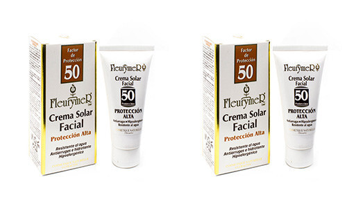 Protectión solar 50 facial_Fleurymer_2 unidades_Protección Alta NATURAL