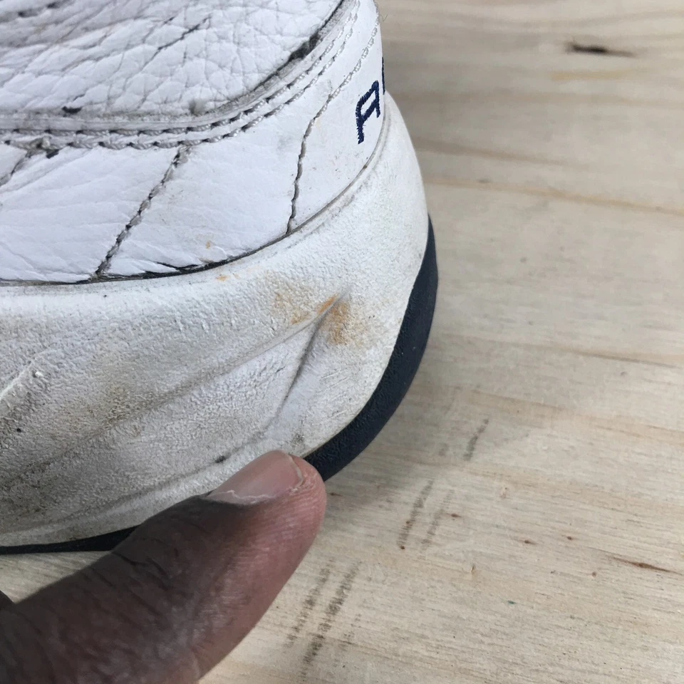 Nike Shoes Mens 12 Air Uptempo Athletic Mid Sneakers 630429-141 White Leather - Image 3 of 4