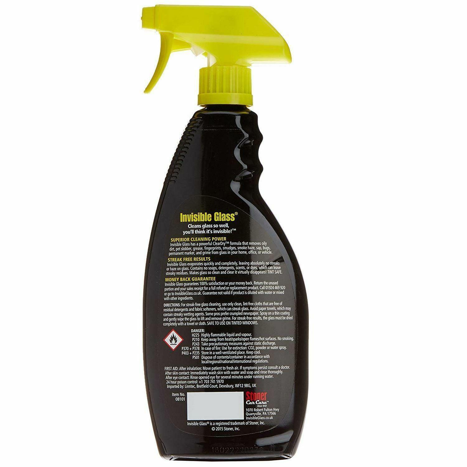 Invisible Glass Cleaner For Windscreens Windows & Mirror 650mL x2 eBay
