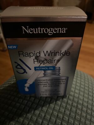 Neutrogena Rapid Wrinkle Repair Retinol Face Oil 1.0oz open box