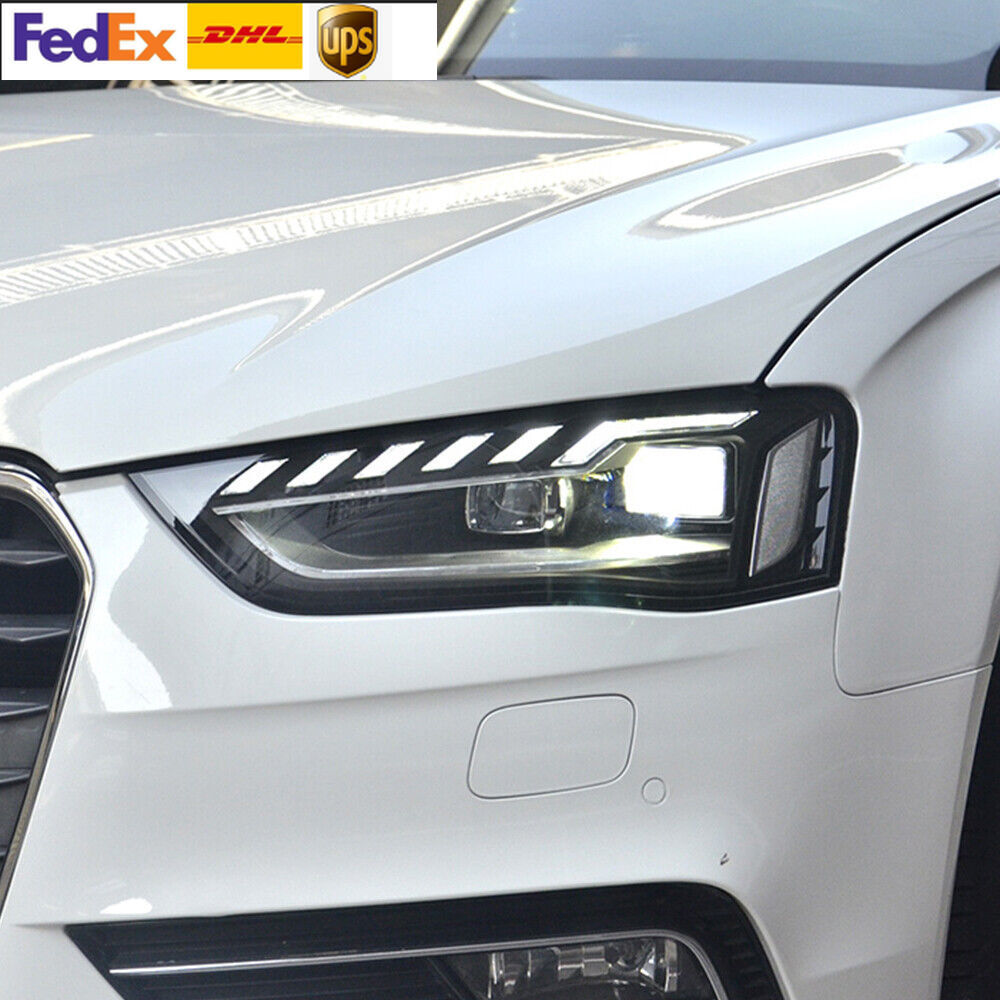 LED Headlights For Audi A4 2013 -2024 DRL 4 Lens Sequential Turn