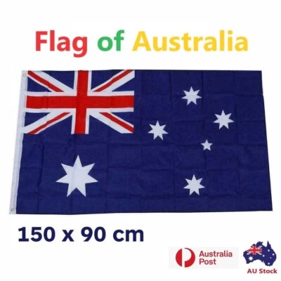 Large Australian Aussie Flag Australia Anzac Day Oz Heavy Duty Outdoor 90x150cm - image 1 of 4