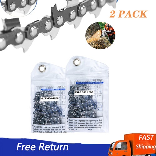Set Von 3 Echo Sägeketten – 3/8 Zoll Teilung, 62 Treibglieder, Für 45,7 Cm Bars (CS-370, CS-400 U.a.)