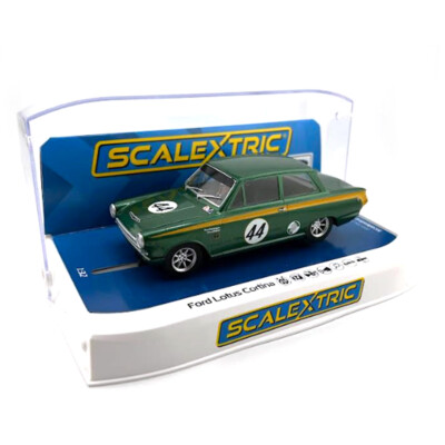 Scalextric C4540 Ford Lotus Cortina 2023 A. Jordan + D. Dickenson 1/32 Slot Car