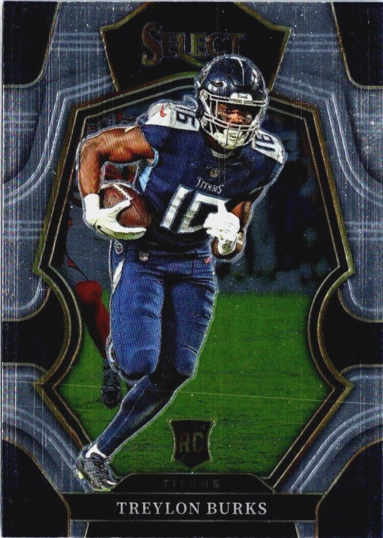 2022 Panini Select Treylon Burks Silver Prizm Premier Level #195 RC Titans