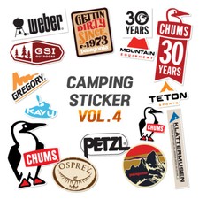 Outdoor Vol.4 Camping Travel Suitcase Skateboard Laptop Removable Bike Sticker