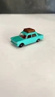Vintage Matchbox Series No. 56 Fiat 1500 W/ Brown Luggage Teal Lesney England