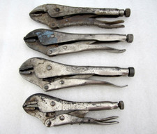 Vintage Petersen Vise Grip 7R 10R 10CR Locking Pliers PARTS OR REPAIR USA