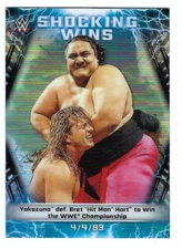 YOKOZUNA 2020 WWE TOPPS CHROME SHOCKING WINS REFRACTOR