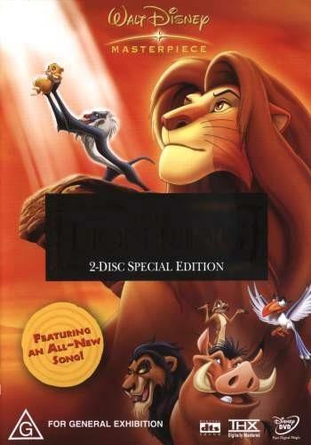 Lion King, the (Special Edition, DVD, 1994) for sale online