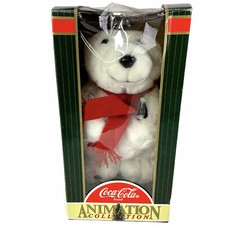 Animation Collection Vintage Coca-Cola Polar Bear Plush Animation 1996