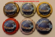 6 BELLES CAPSULES CHAMPAGNE HERRBERT STEPHANE CEVA REF N° 31a a 31f NEWS