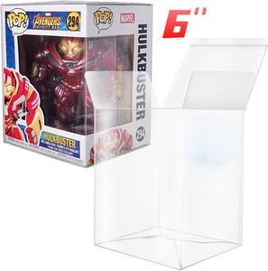 Protectors Compatible for Funko Pop! 6" Figures Plastic Display Vinyl Box 0.5mm 