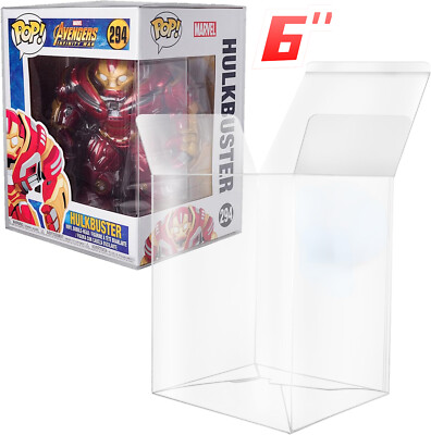 Protectors Compatible for Funko Pop! 6'' Figures Plastic Display Vinyl Box 0.5mm 