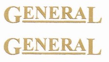 3 PR MODEL BUS WATERSLIDE TRANSFERS 1/76th  GENERAL  (LONDON) FLEETNAMES 18mm