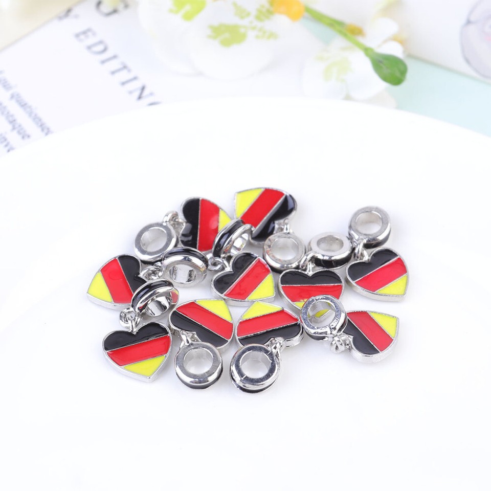 10 Pcs Germany Flag Bracelet Alloy Hand Jewelry Bracelets for Women