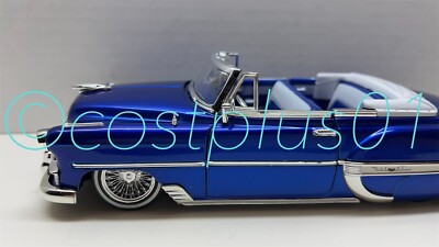 JADA STREET LOW 1953 CHEVY BEL AIR 1:24 BLUE CONVERTIBLE | eBay