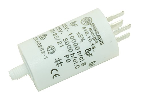 Genuine Ducati Motor Capacitor Whirlpool Tumble Dryer 8uf 450v C00313246