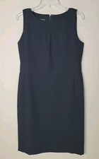 Talbots Little Black Dress Classic Sheath Sleeveless Lined 10 NEW NWOT