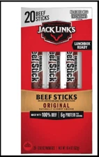 Jack Link'S Beef Sticks, Original – Protein Snack, Meat Stick with 6G of Protein
