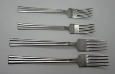 Gense Sweden Stainless Thebe Pattern Set 2 Youth Forks + 2 Dinner Forks FreeShip