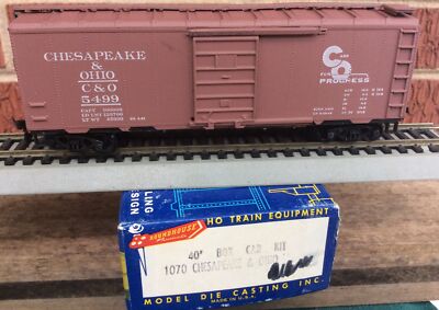 Roundhouse HO 1070 40' Boxcar ~CHESAPEAKE & OHIO ~ Rd# C&O 5499 -RTR