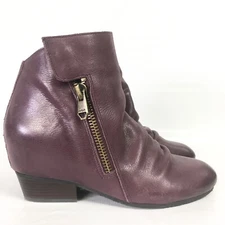 Naya Womens 8.5 Fillie Hidden Wedge Bootie Double Zip Ankle Boot Anthropologie