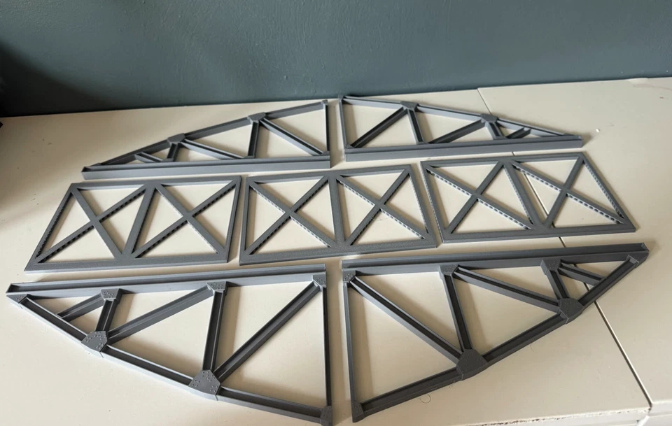 O Scale 80’ Single Bridge Kit  supports up to 4" wide track - Image 3 of 3