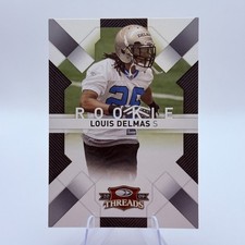 Louis Delmas 2009 Donruss Threads #167 Rookie Card /999 Detroit Lions NFL. rookie card picture