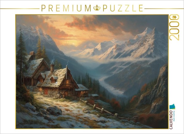 Calvendo Puzzle View Into The Valley | 2000 Pieces, Finished Size 35.4 × 26.4 In-image