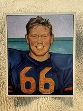 1950 Bowman Football #28 Clyde Bulldog Turner Chicago Bears HOF Ex To Ex Mint