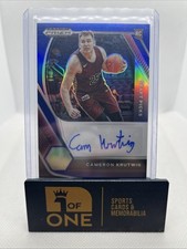 2021 Prizm Draft - Auto Blue #15/149 - Cameron Krutwig RC 
