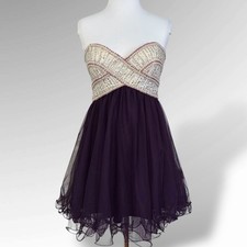 Blondie Nites by Stacy Sklar Beaded Dress Size 7 Weddings Special Occasion Prom