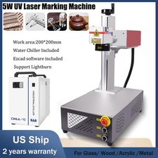 CRS 5W UV Laser Marking Engraver Machine Air Cooling Ezcad F Metal Wood Crystal