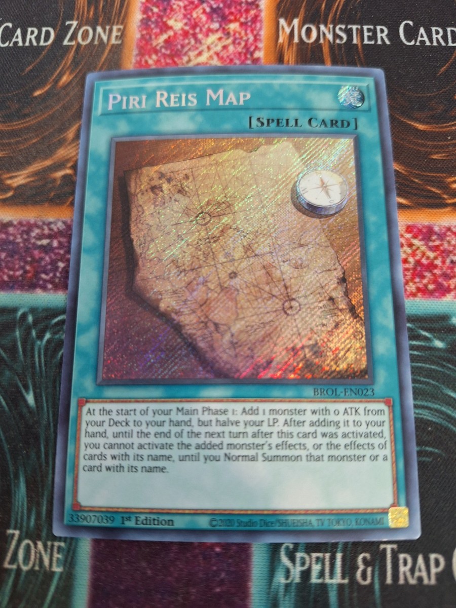 Yugioh Piri Reis Map BROL-EN023 Secret Rare 1st Edition Near Mint | eBay
