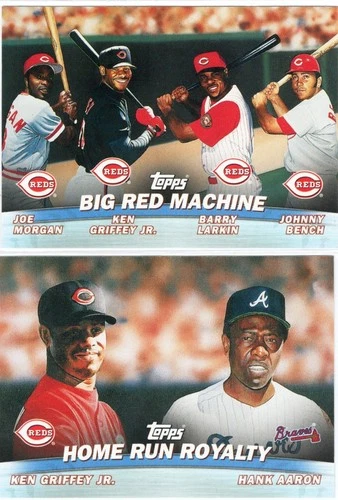 2000 Topps Combos Ken Griffey Jr (2) Baseball cards #TC7 & TC9 Mariners-Reds