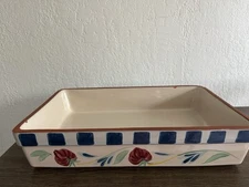 Poppies On Blue By Lenox Terra Cotta Bake Dish Made In Portugal