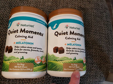 NaturVet Quiet Moments Calming Aid for Dog 2 Pack, 360 Soft Chews Total Ex. 4/27